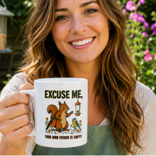 Entschuldigung, Ihr Vogelfutterhaus ist leer Lusti Kaffeetasse