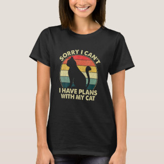 Entschuldigung, kann ich Pläne mit meiner Katze ha T-Shirt