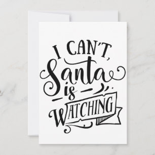 Entschuldigung, kann nicht, der Weihnachtsmann beo Einladung