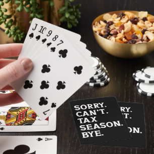 Entschuldigung, kann nicht Steuersaison Tschüss lu Spielkarten