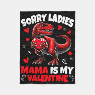Entschuldigung Ladys Mama ist mein Valentins-Dinos Fleecedecke