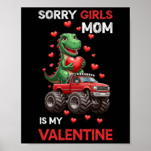 Entschuldigung Ladys Mama Mein Valentinstag-Monste Poster