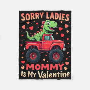 Entschuldigung Ladys Mami ist mein Valentins-Dinos Fleecedecke