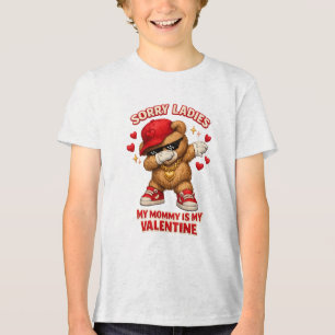 Entschuldigung Ladys, meine Mami ist mein Valentin Tri-Blend Shirt