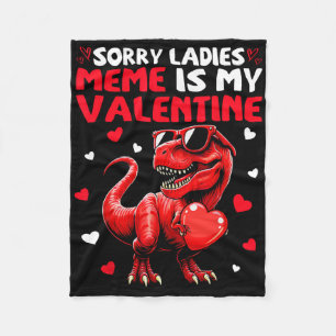 Entschuldigung Ladys Meme ist mein Valentins-Dinos Fleecedecke