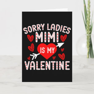Entschuldigung Ladys Mimi ist mein Valentin Jungs  Karte