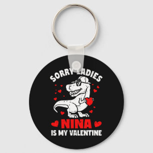 Entschuldigung Ladys Nina ist mein Valentins-Dinos Schlüsselanhänger
