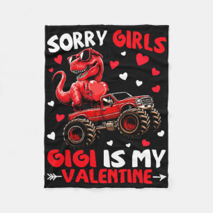 Entschuldigung Mädchen Gigi ist mein Valentins-Din Fleecedecke