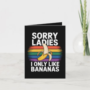Entschuldigung Mädchen Ich mag Bananen Lustig  Feiertagskarte