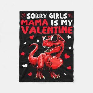 Entschuldigung Mädchen Mama ist mein Valentins-Din Fleecedecke