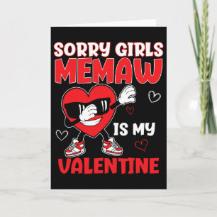 Entschuldigung Mädchen Memaw ist mein Valentin Kle Karte