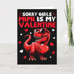 Entschuldigung Mädchen Mimi ist mein Valentins-Din Karte