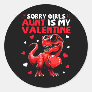 Entschuldigung Mädchen Tante Ist Mein Valentin Din Runder Aufkleber
