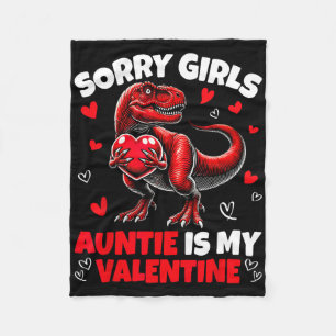 Entschuldigung Mädchen Tante ist mein Valentins-Di Fleecedecke