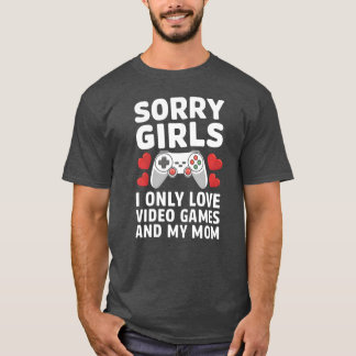 Entschuldigung Mädchen Videospiele und Mama Premiu T-Shirt