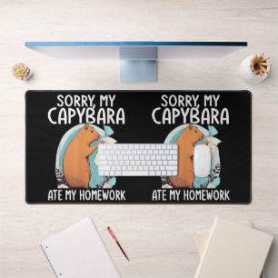 Entschuldigung, mein Capybara hat meine Hausaufgab Schreibtischunterlage