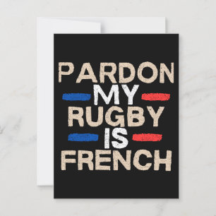 Entschuldigung, mein Rugby ist Franzose Postkarte