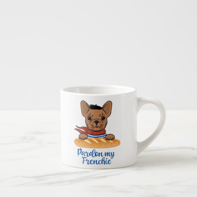 Entschuldigung, meine Frenchie - Funny French Bull Espressotasse (Rechts)