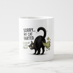 Entschuldigung, meine Katze hat lustig gefurzt Sch Jumbo-Tasse