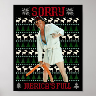 Entschuldigung Mericas Voller Lustiger Trump Weihn Poster