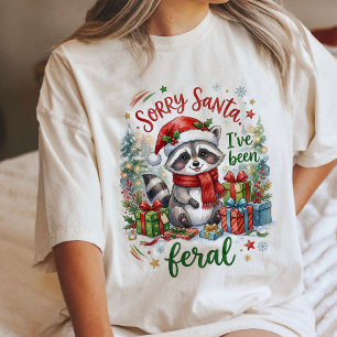 Entschuldigung Santa, ich bin ein wilder Waschbär Tri-Blend Shirt