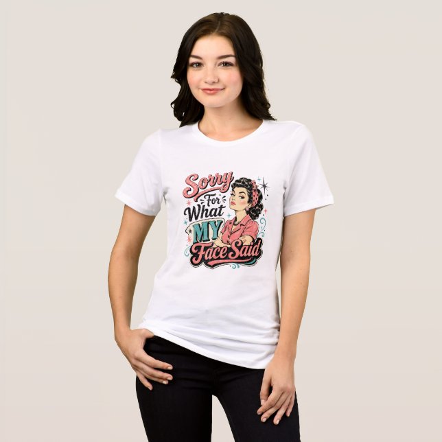 Entschuldigung Tri-Blend Shirt (Vorderseite voll)