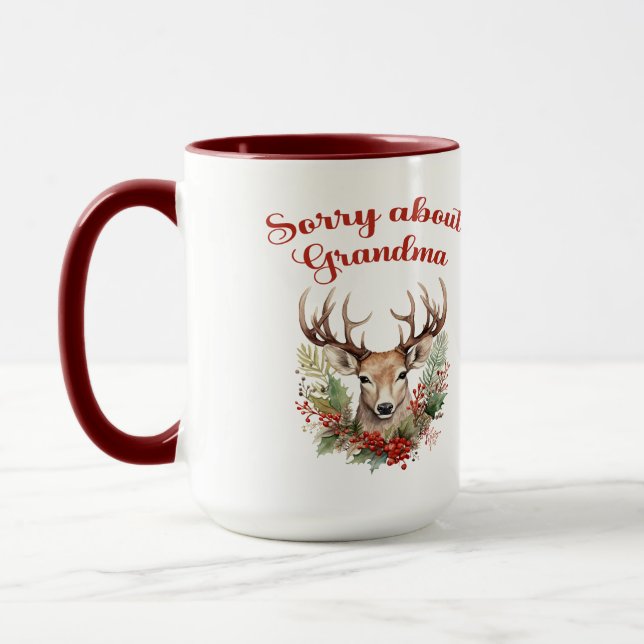 Entschuldigung über die Oma-Tasse Tasse (Links)