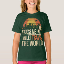 Entschuldigung, Während Ich Die Welt Bereise - Vin T-Shirt
