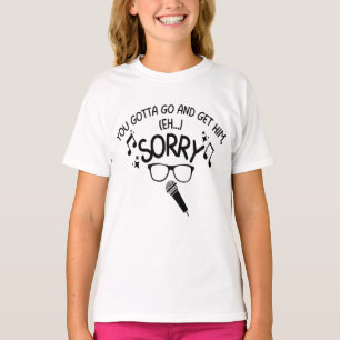 "Entschuldigung" X-Factor-Typ Lyrics Meme  T-Shirt
