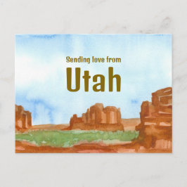 Entsendung der Liebe Utah Rocks Südwestwüste Postkarte