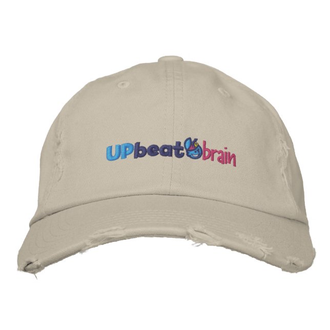 Entsetzlicher UpbeatBrain Baseball-Hut Bestickte Baseballkappe (Vorderseite)