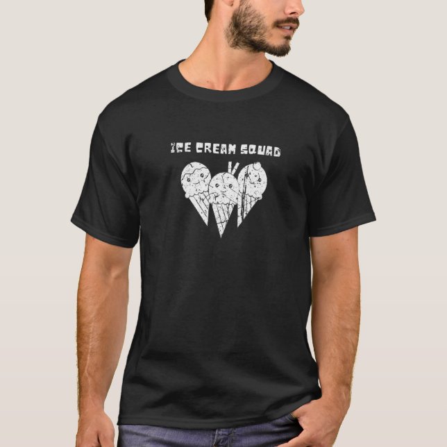 Entsetzliches Eiscreme-Kronenkopf Sommersüße Desin T-Shirt (Vorderseite)