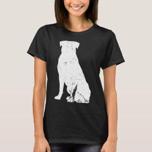 Entsetztes Retro Vintag Mama Rottweiler Day Pet D T-Shirt