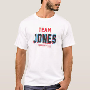Entsetztes Team Jones Gift Proud Familiennamen La T-Shirt
