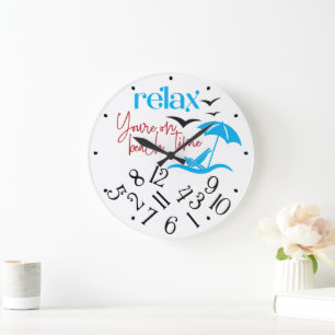 Entspann dich große wanduhr