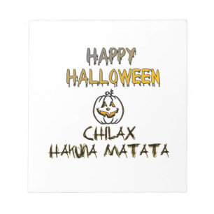 Entspann dich Happy Halloween Kollektion Notizblock