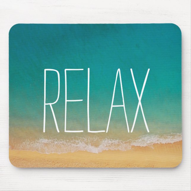 Entspannen - Inspiration für Friedliche Beach-Szen Mousepad (Vorne)