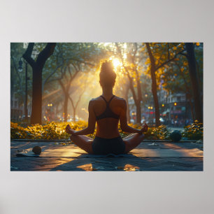 Entspannen mit Yoga Poster