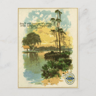 Entspannen Sie am Vintagen Strand Postkarte