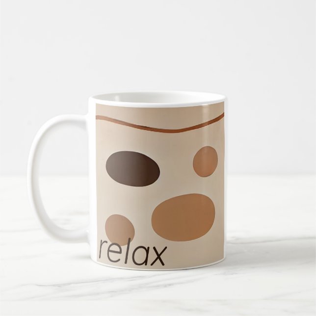 Entspannen Sie bei der Tasse der sanften Zen Retre (Links)