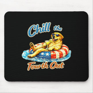 Entspannen Sie den vierten lustigen Labrador-Hunde Mousepad