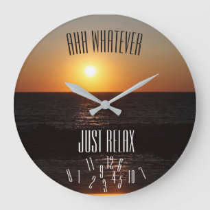 Entspannen Sie einfach sich mit gefallenen Zahlen Große Wanduhr