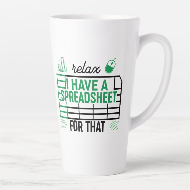 Entspannen Sie, ich habe dafür eine Tabelle, Buchh Milchtasse (Rechts)