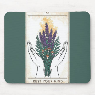 Entspannen Sie Ihren Geist Retro-Tarotkarten-Mausp Mousepad