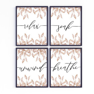 Entspannen Sie im Bad Bilderwand Sets