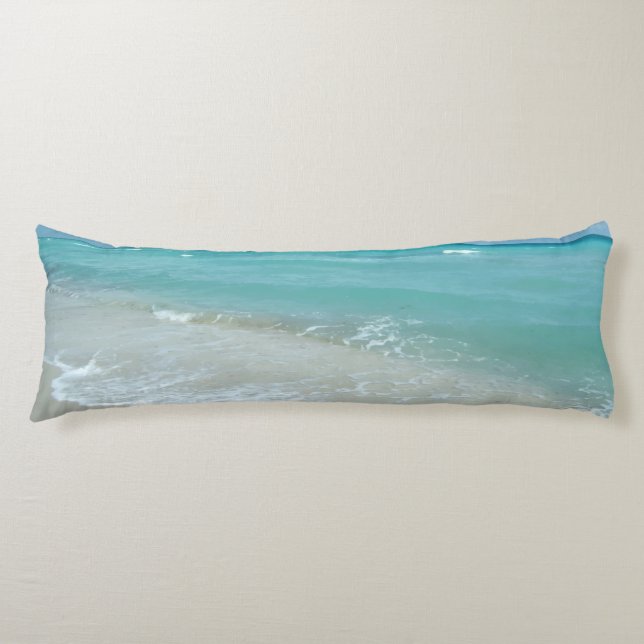 Entspannen Sie in der Landschaft des Blue Beach Oc Seitenschläferkissen (Vorderseite)
