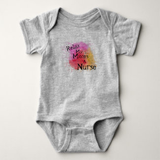 Entspannen Sie Meine Mama als Krankenschwester Baby Strampler