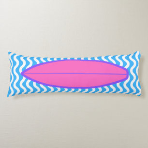 Entspannen Sie rosa blaue Waves Surfen Kissen Körp
