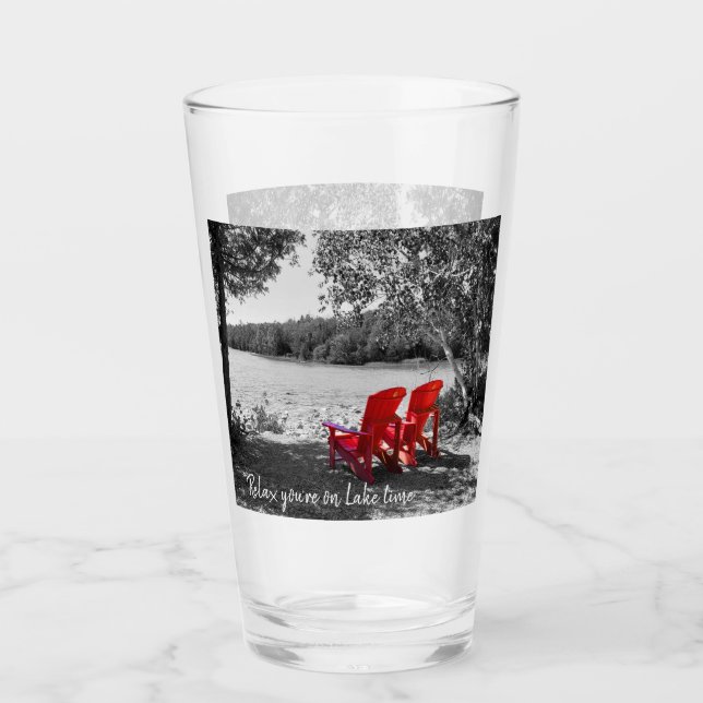 Entspannen Sie sich am See Glas (Vorderseite)