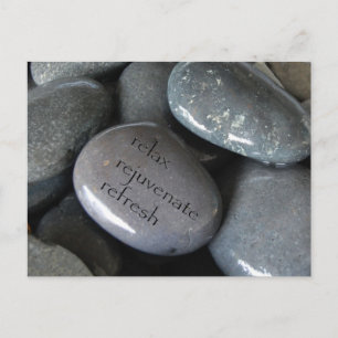 entspannen Sie sich bei einer Erneuerung Postkarte